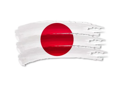 Japan flag Stock Illustration