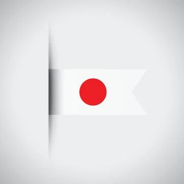 Japan flag Illustrazione stock