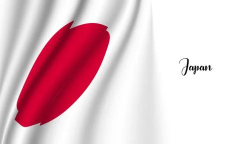 Japan flag Stock Illustration