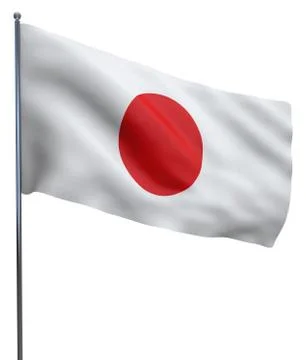 Japan Flag Image Stock Illustration