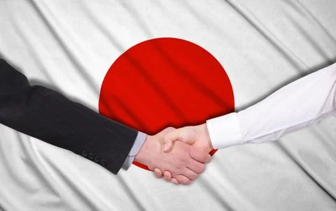 Japan flag Foto stock