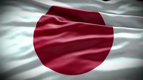 Japan Flag Realistic Loop Animation | Stock Video | Pond5