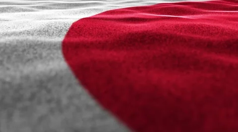 Japan Flag, Textile Carpet Background, Movement Camera Video stock 47011083