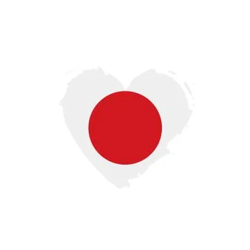 Japan flag, vector illustration Stock Illustration