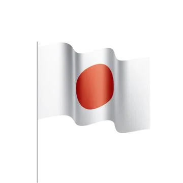 Japan flag, vector illustration Stock Illustration