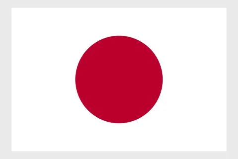 Japan flag vector template background realistic copy Stock Illustration