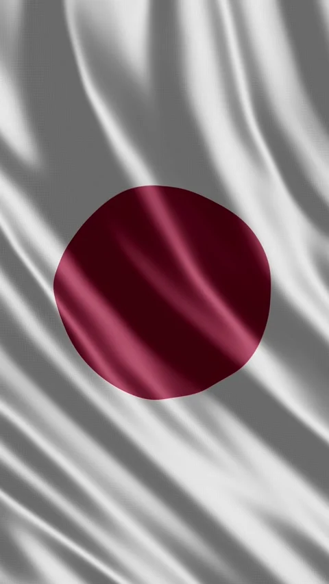 Japan Flag Vertical Animation. Vidéo 340268490