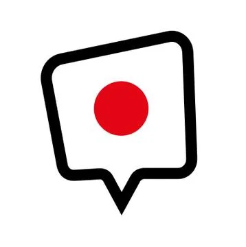 Japan flag on white background Stock Illustration