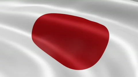 Japan FlagInTheWind Stock-Footage 720040