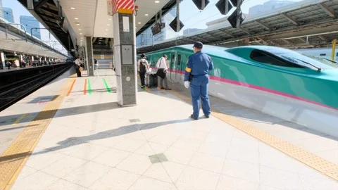 Japan High Speed Train Stock Footage 94432981