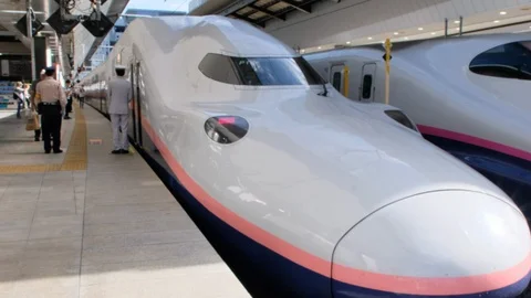 Japan High Speed Train Stock-Footage 94759205