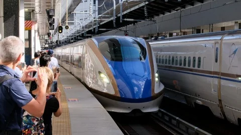 Japan High Speed Train Video stock 94833079
