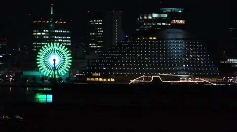 Japan Kobe at Night 스톡 동영상 44886034