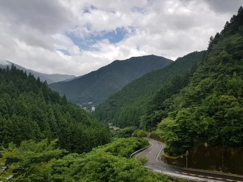 Japan landscape mountain 20180730 115318 Stock Photos