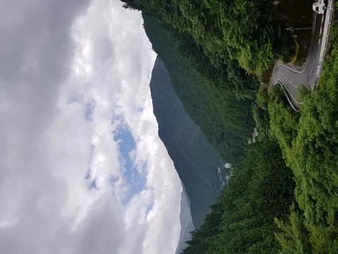 Japan landscape mountain 20180730 115327 Stock Photos