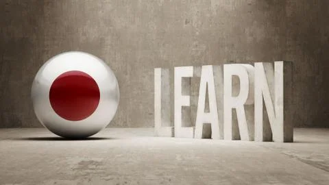 Japan. Learn Concept. Stock Illustration
