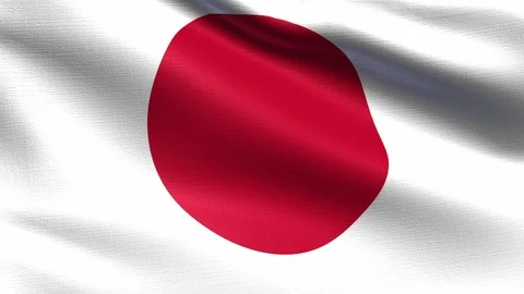 Japan Looping Flag 4K Stock Footage 108054336