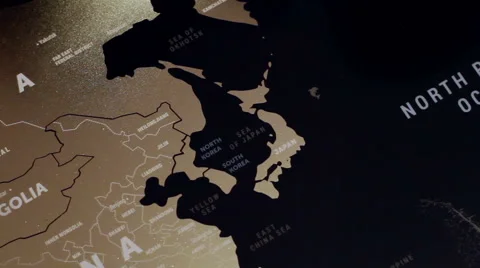 Japan Map Stock Footage 56303606