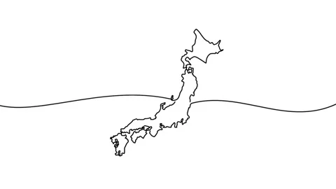 Japan map Stock Footage 314877353