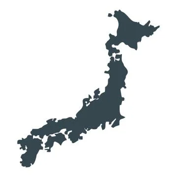 Japan map icon Stock Illustration