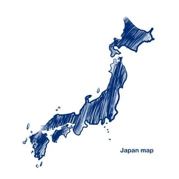 Japan map Stock Illustration