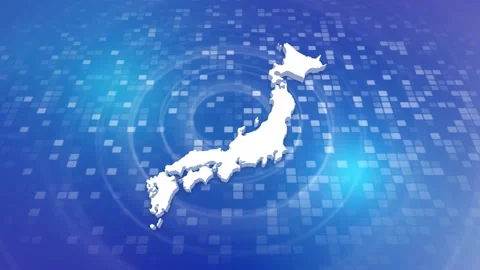 Japan Map Intro Stock Footage 247910856
