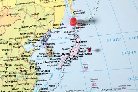 Japan map Foto stock