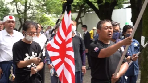 Japan marks 77th anniversary of the end of World War II, JAPAN, JP - 15 Aug 2022 Stock Footage 204707009
