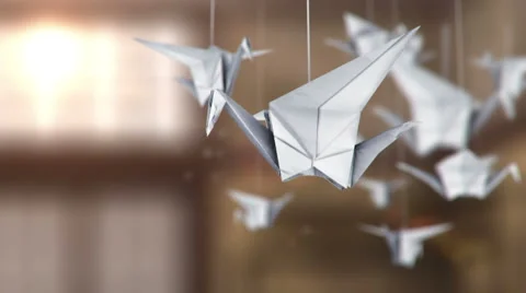 Japan origami2 Stock Footage 2304633