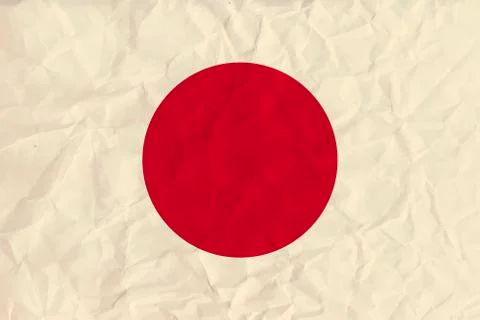 Japan  paper  flag Stock Illustration