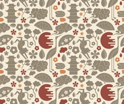 Japan pattern seamless design graphic 스톡 일러스트