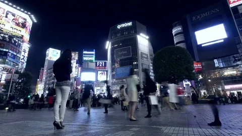 Japan people timelapse Video stock 75453261