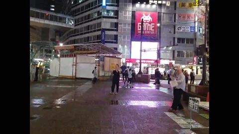 Japan: A protest in objection to the ongoing genocide in Gaza Stock Footage 285672993