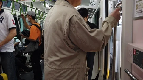 Japan Railway Train Commuters. Stock-Footage 112266988