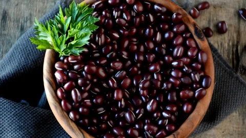 Japan red beans 3 Stock Footage 82892609