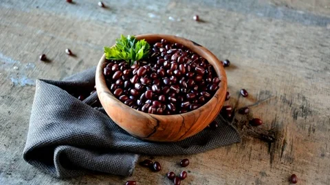 Japan red beans 4 Stock Footage 82892713