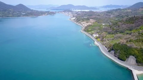 Japan Roadside Beach Vídeo Stock 82698093