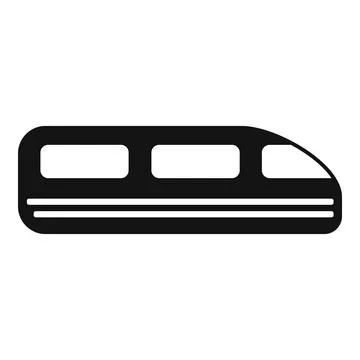 Japan speed train icon, simple style Stock Illustration