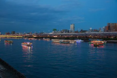 Japan sumida river Stock Photos