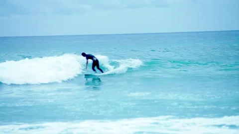 Japan surfing Stock Footage 289357648