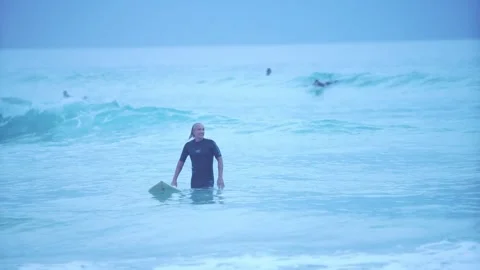 Japan surfing Stock Footage 289357750