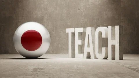 Japan. Teach Concept. Stock Illustration
