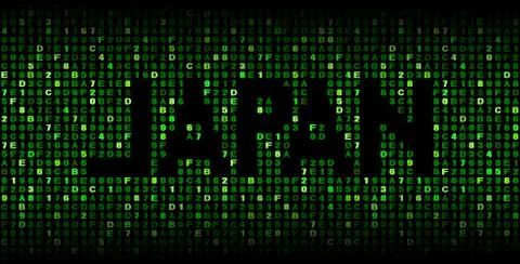 Japan text on hex code illustration Stock Illustration