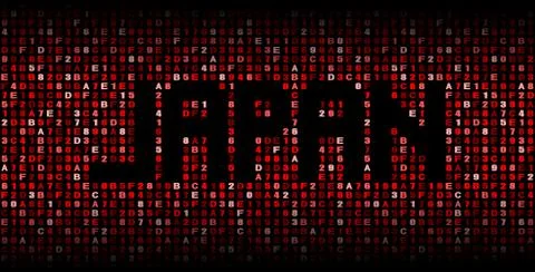 Japan text on hex code illustration Stock Illustration