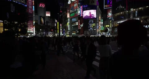 JAPAN TOKYO Shibuya Scramble crossing 8K Stock Footage