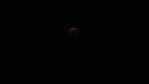 JAPAN : A total lunar eclipse coinciding with a lunar occultation of Uranus. Stock Footage 249567656