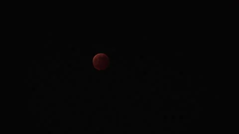 JAPAN : A total lunar eclipse coinciding with a lunar occultation of Uranus. Stock Footage 249567678