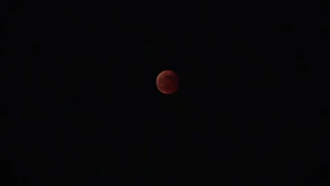 JAPAN : A total lunar eclipse coinciding with a lunar occultation of Uranus. Stock Footage 249567687