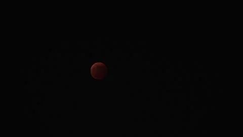 JAPAN : A total lunar eclipse coinciding with a lunar occultation of Uranus. Stock Footage 249567857