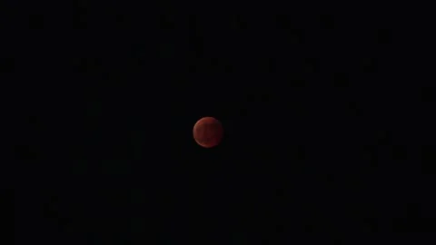JAPAN : A total lunar eclipse coinciding with a lunar occultation of Uranus. Stock Footage 249567878